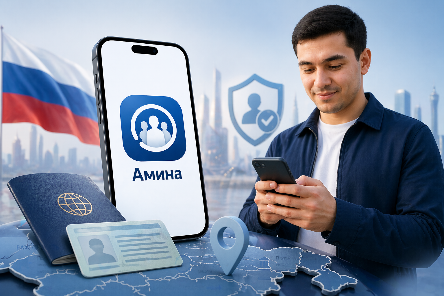 Приложение Амина для мигрантов